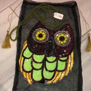 Katherine’s collection beaded owl purse. NWT